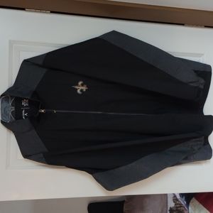 New Orleans Saints, Antigua full zip, lined jacket with zipperd pockets. 3 XLT